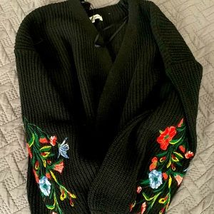 Black cardigan